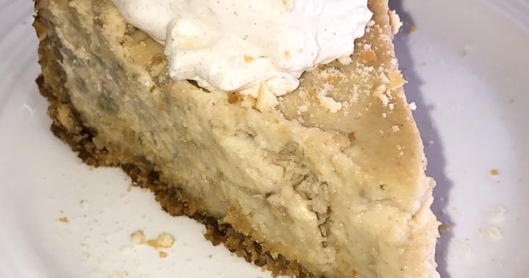 Banana Pudding Cheesecake w/ cinnamon whipped cream