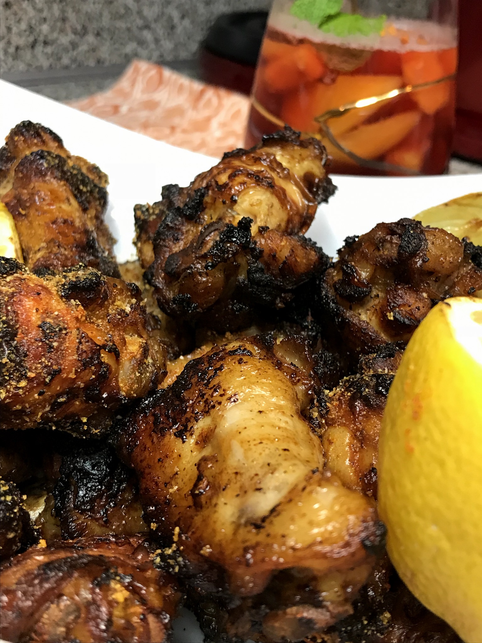 Honey citrus wings