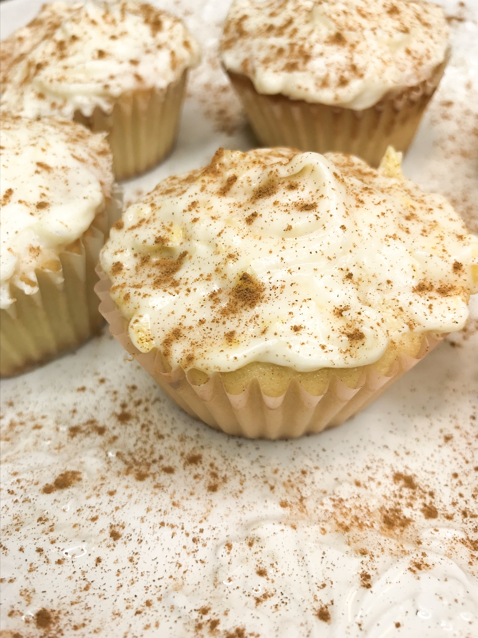 Pineapple stuffed cupcakes