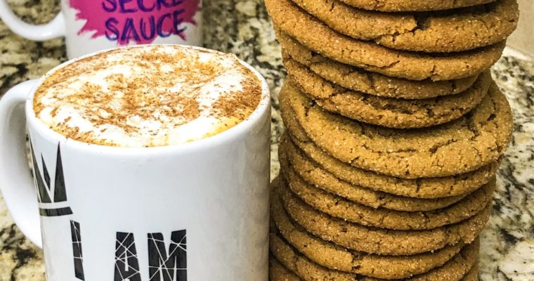 Soft and Chewy Gingersnap Cookies